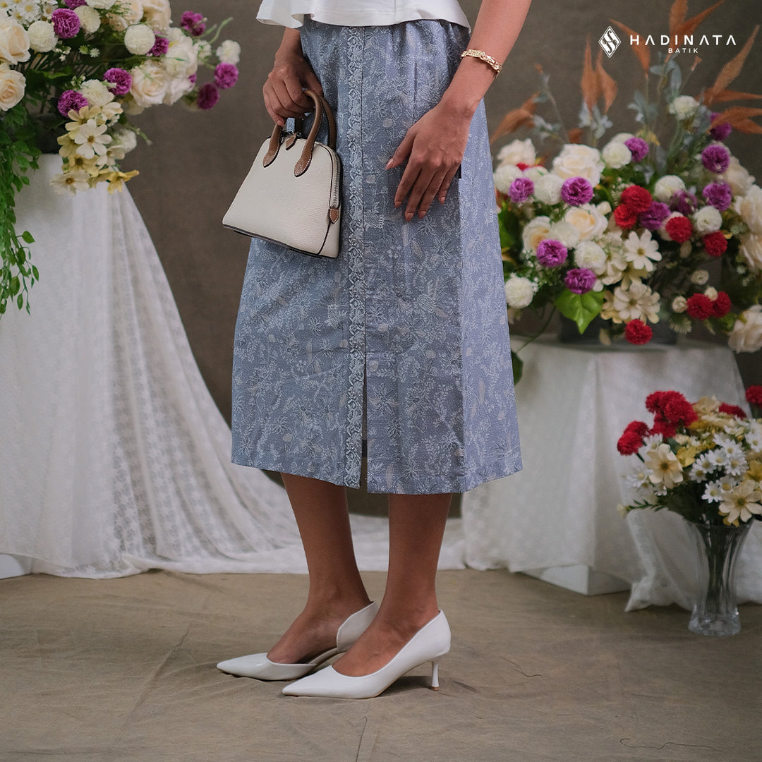 Hadinata Batik Premium Rok Batik Wanita Senandika Grey