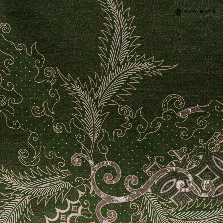 Hadinata Batik Premium Kain Katun Superfine Datura Green