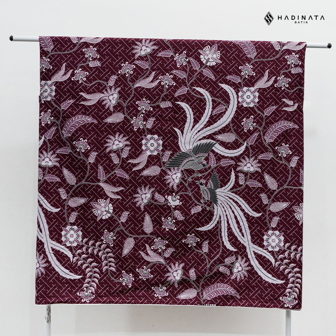 Hadinata Batik Premium Kain Katun Superfine Klarsa Maroon
