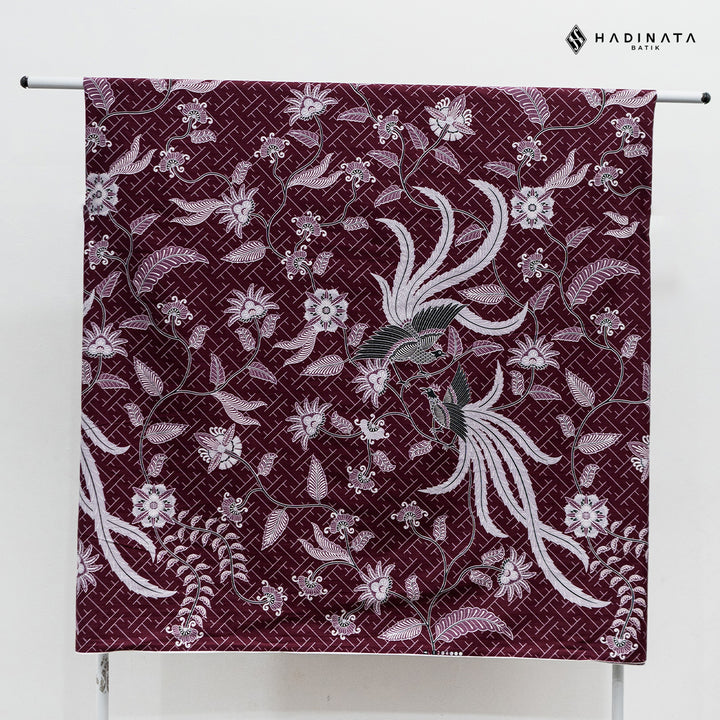 Hadinata Batik Premium Kain Katun Superfine Klarsa Maroon