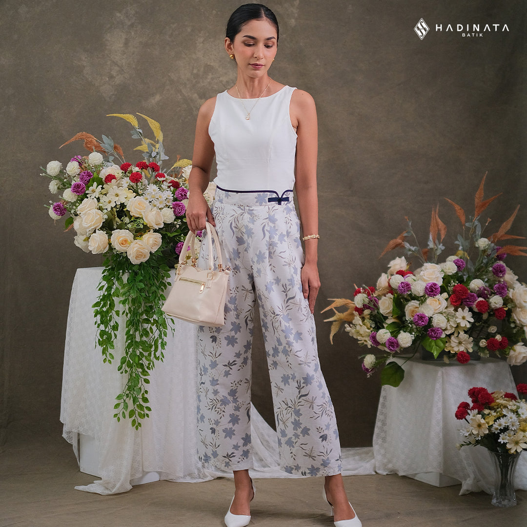 Hadinata Batik Premium Celana Batik Wanita Vidalea White
