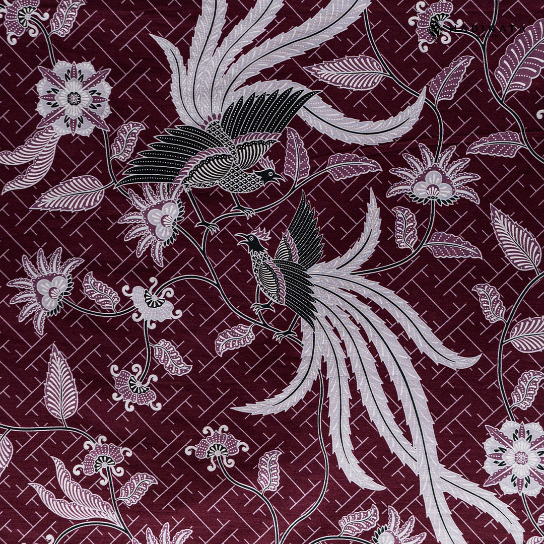 Hadinata Batik Premium Kain Katun Superfine Klarsa Maroon