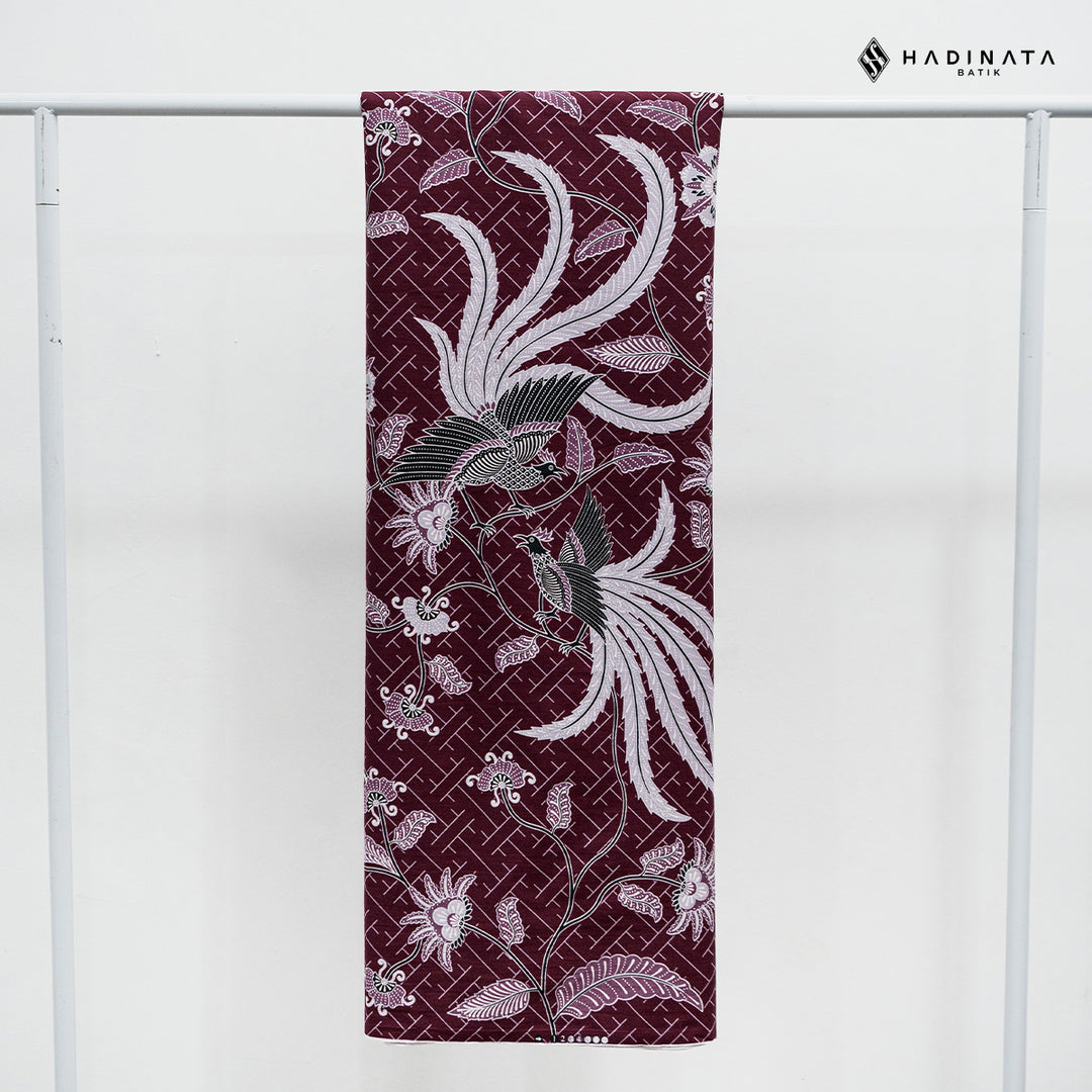 Hadinata Batik Premium Kain Katun Superfine Klarsa Maroon