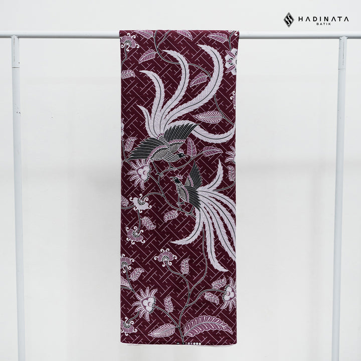 Hadinata Batik Premium Kain Katun Superfine Klarsa Maroon