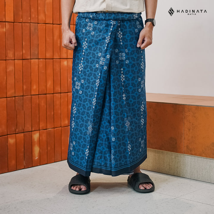Hadinata Batik Premium Sarung Husein Navy