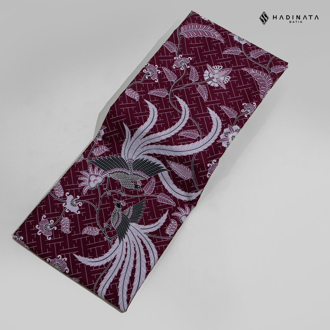 Hadinata Batik Premium Kain Katun Superfine Klarsa Maroon