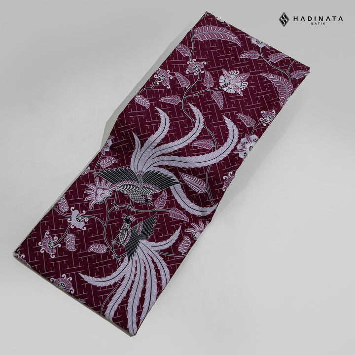 Hadinata Batik Premium Kain Katun Superfine Klarsa Maroon