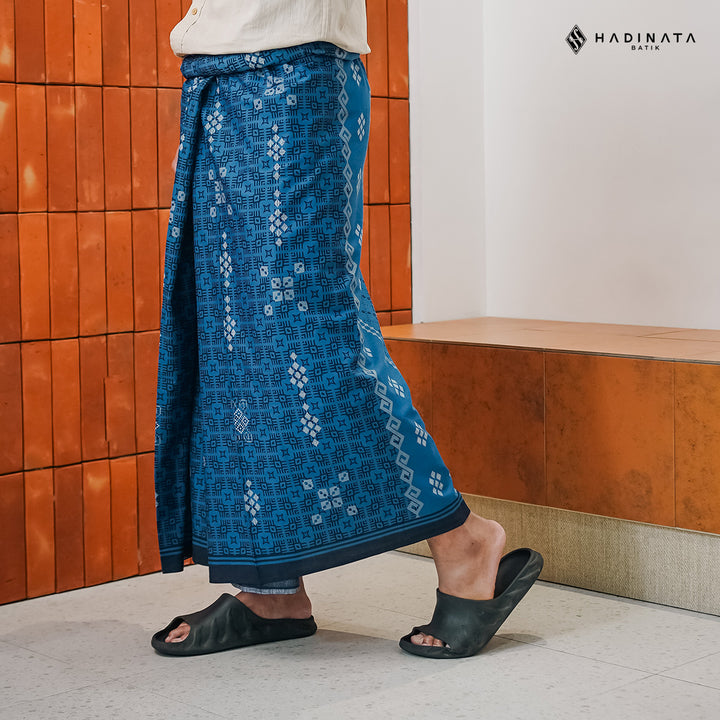 Hadinata Batik Premium Sarung Husein Navy