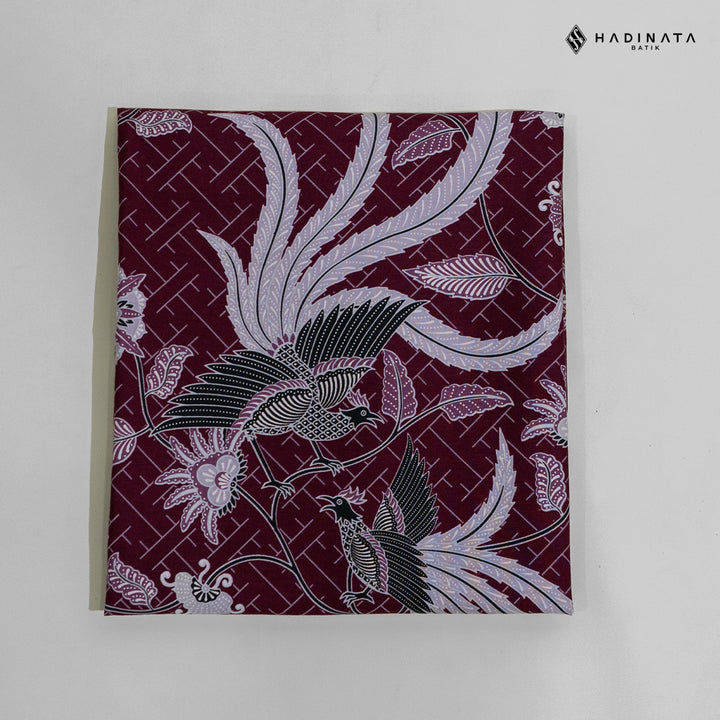 Hadinata Batik Premium Kain Katun Superfine Klarsa Maroon