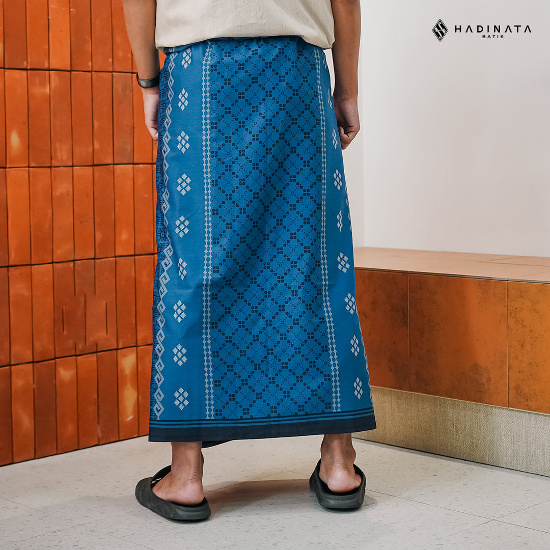Hadinata Batik Premium Sarung Husein Navy