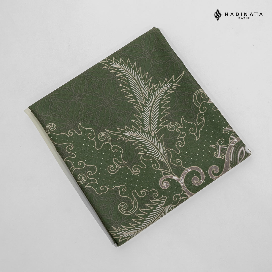 Hadinata Batik Premium Kain Katun Superfine Datura Green