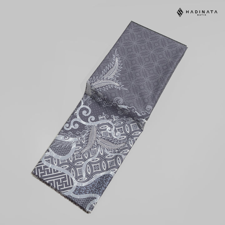 Hadinata Batik Premium Kain Katun Superfine Datura Grey