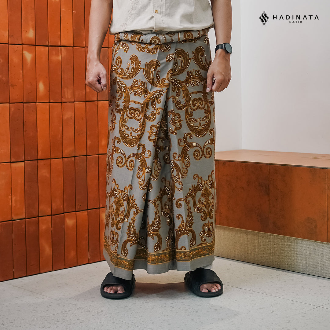 Hadinata Batik Premium Sarung Aizel Grey