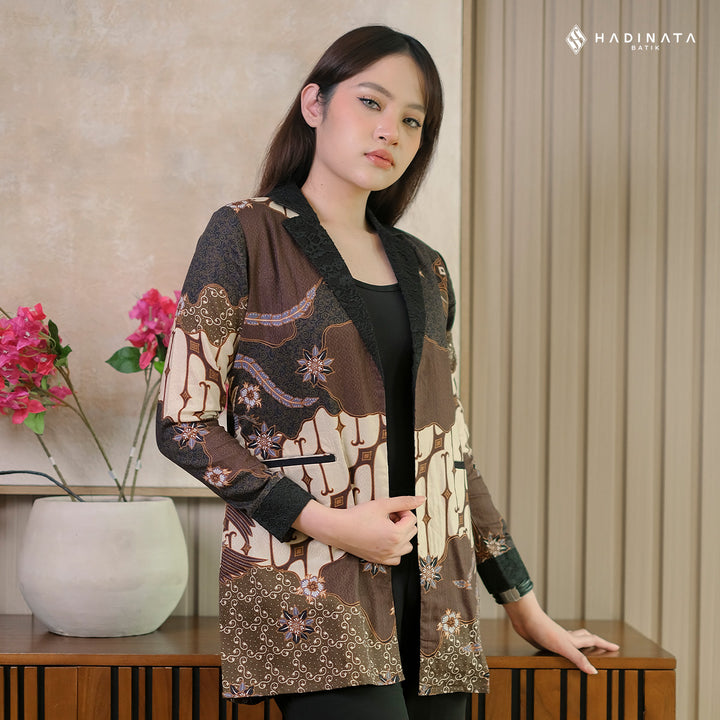 Hadinata Batik Wanita Outer Furing Dobby Prayata