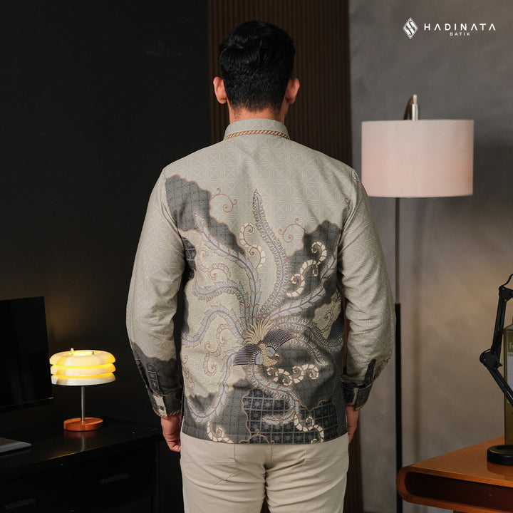 Kemeja Batik Signature Lengan Panjang - Alodya Green
