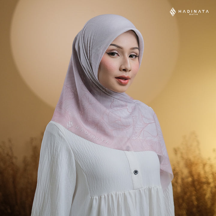 Hadinata Batik Hijab Premium Harmony Pink