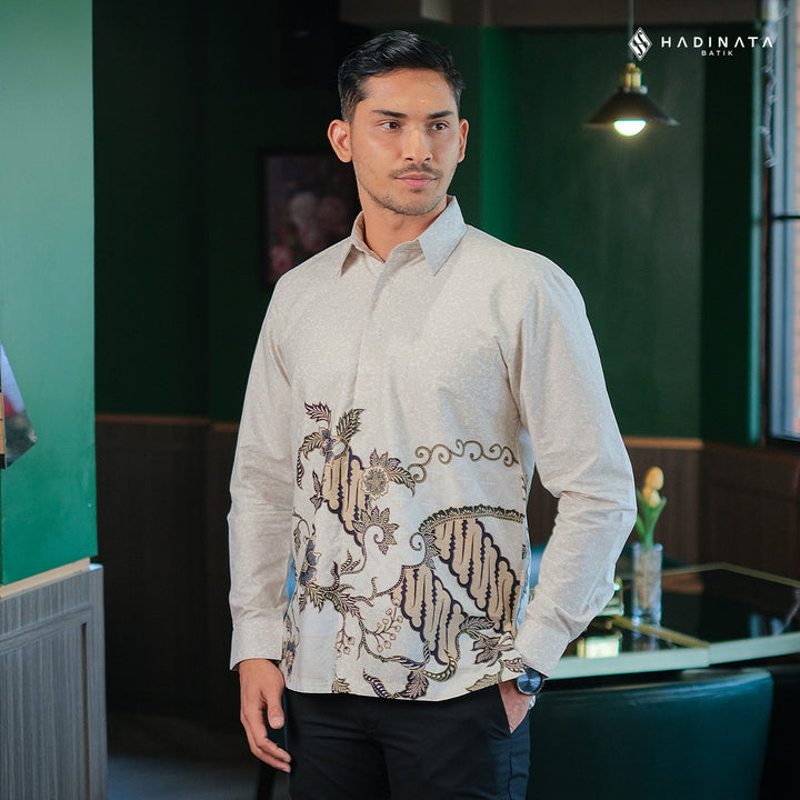 Kemeja Lengan Panjang - Kalandaru Cream