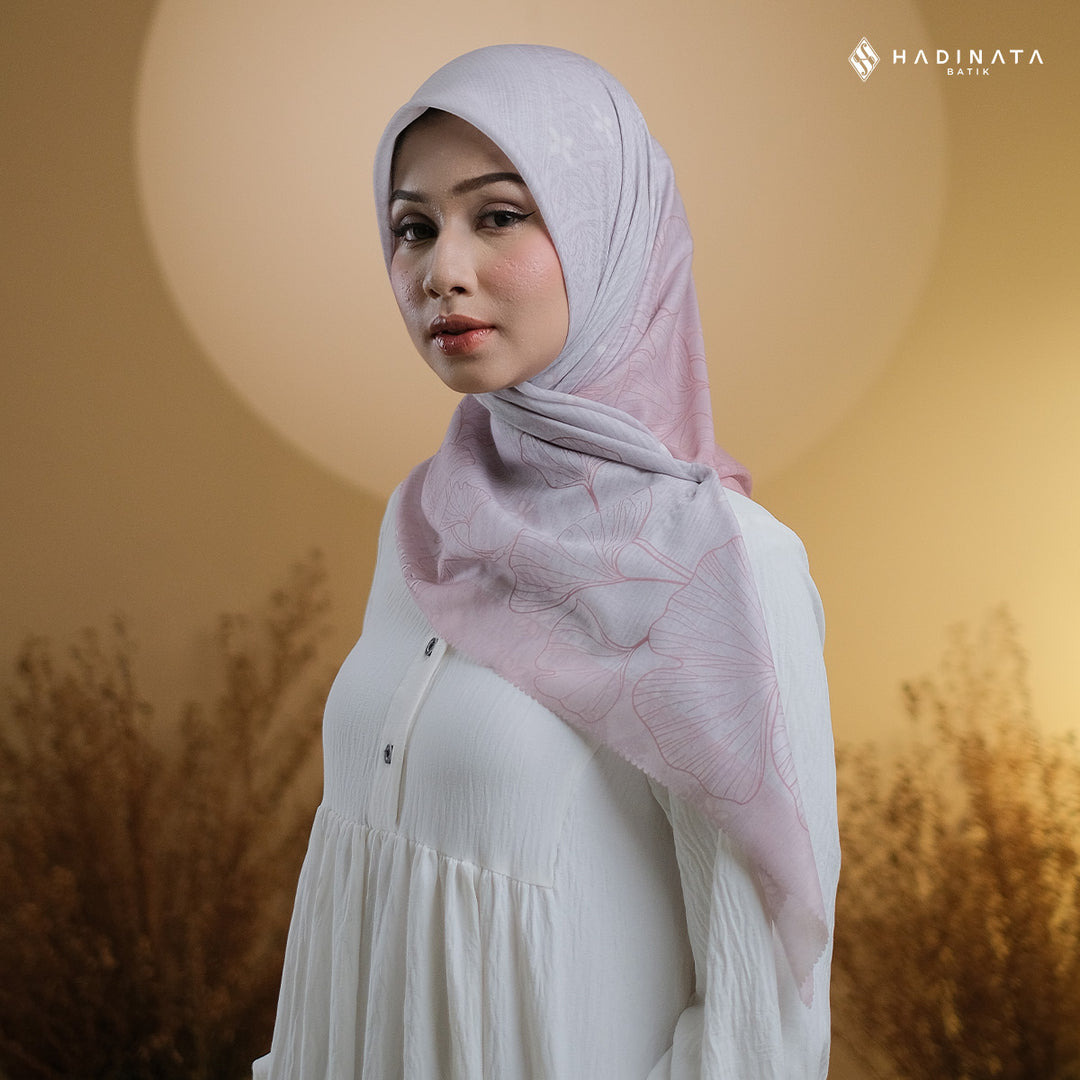 Hadinata Batik Hijab Premium Harmony Pink