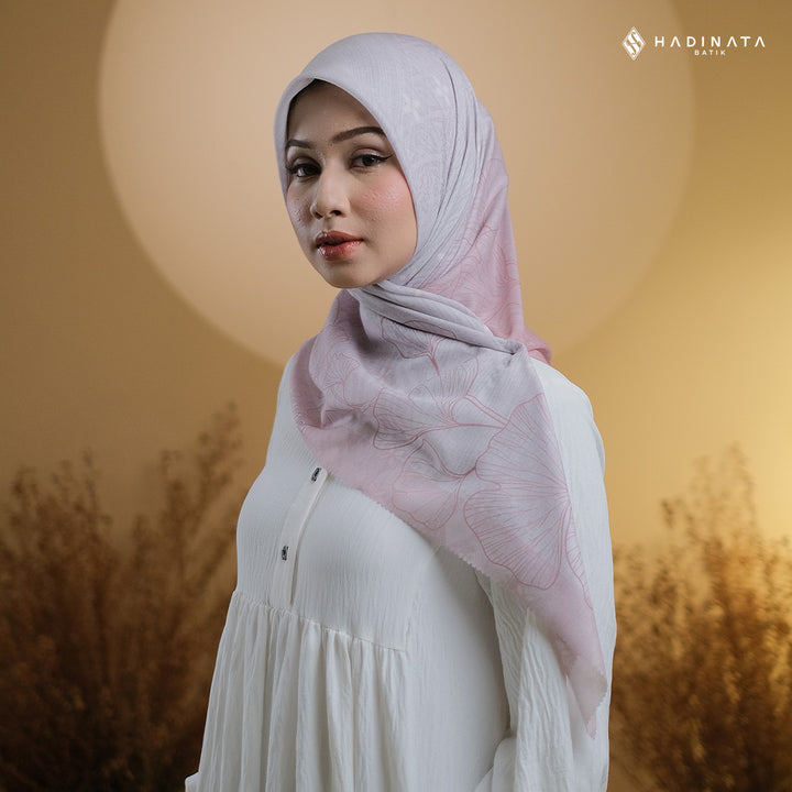 Hadinata Batik Hijab Premium Harmony Pink
