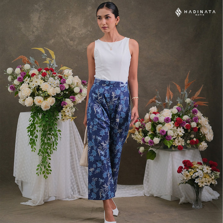 Hadinata Batik Premium Celana Batik Wanita Vidalea Navy