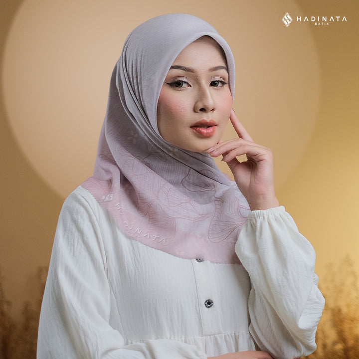 Hadinata Batik Hijab Premium Harmony Pink
