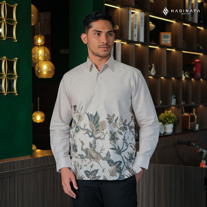 Kemeja Lengan Panjang - Ghana Wening Grey