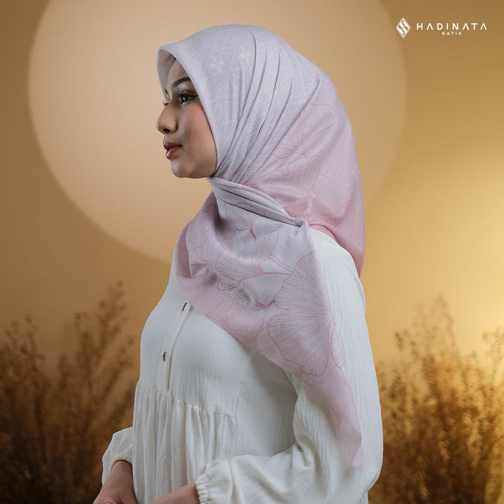 Hadinata Batik Hijab Premium Harmony Pink