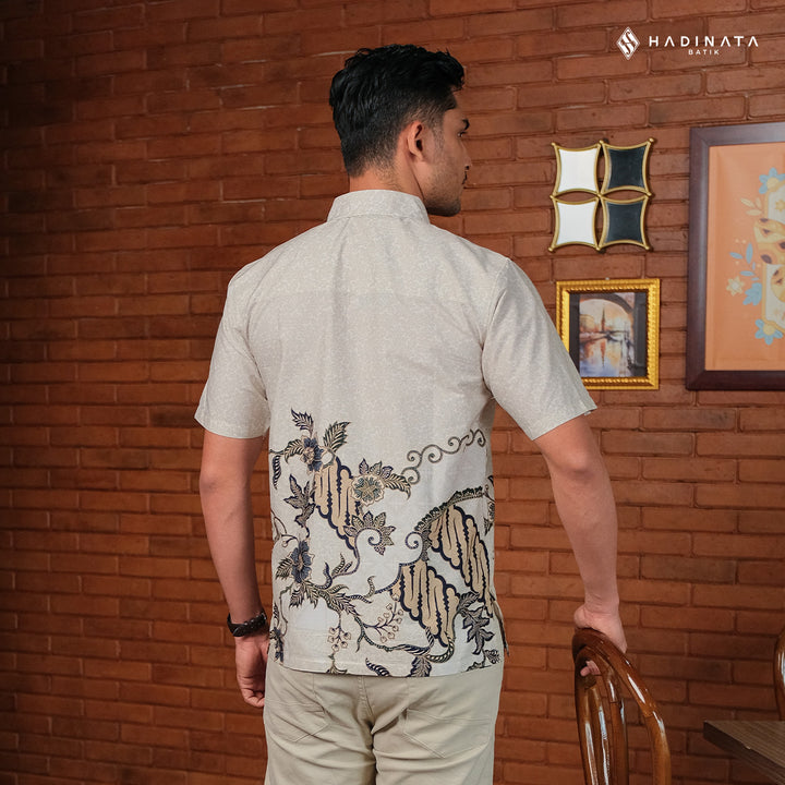 Kemeja Lengan Pendek - Kalandaru Cream