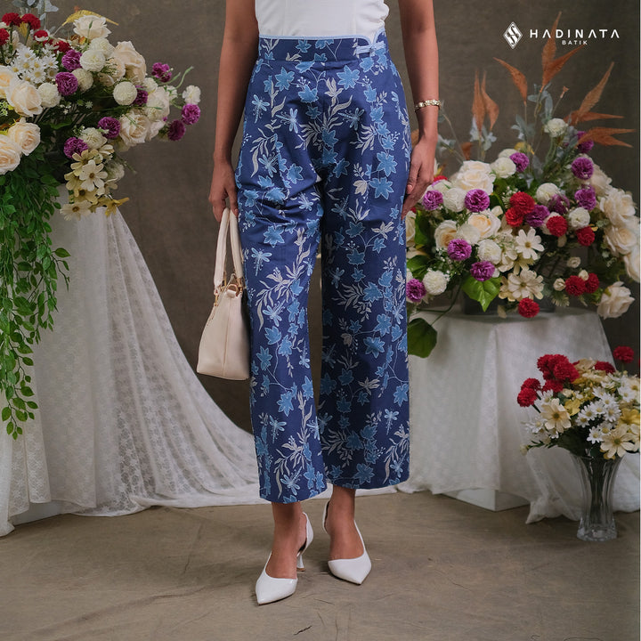Hadinata Batik Premium Celana Batik Wanita Vidalea Navy