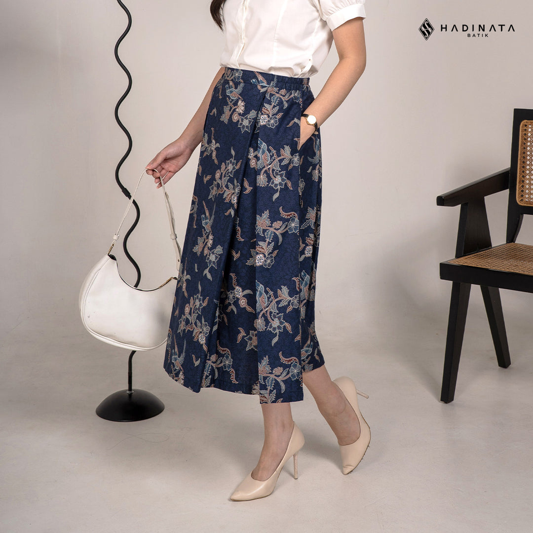 Hadinata Batik Premium Rok Batik Wanita Rinanti Navy