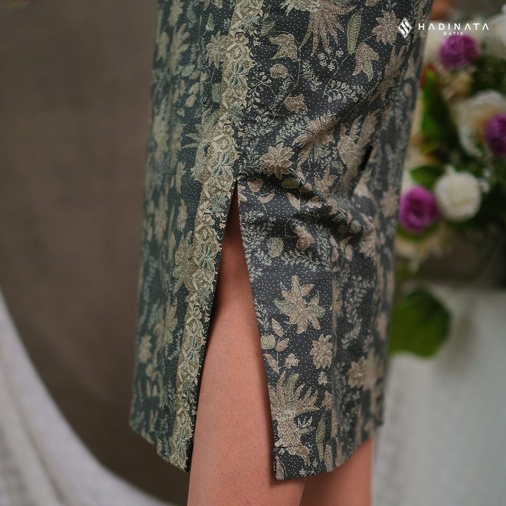 Hadinata Batik Premium Rok Batik Wanita Senandika Green