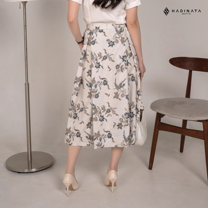 Hadinata Batik Premium Rok Batik Wanita Rinanti Cream