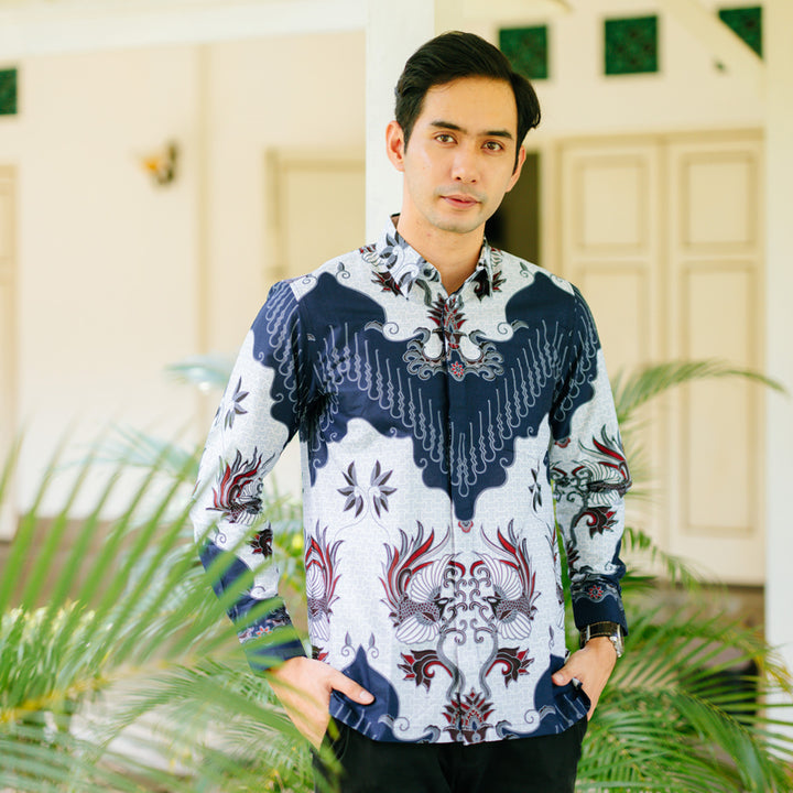 Hadinata Batik Premium Kemeja Batik Pria Lengan Panjang Mathew Marion