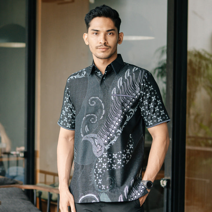 Hadinata Embroidery Batik Kemeja Pendek Vikran