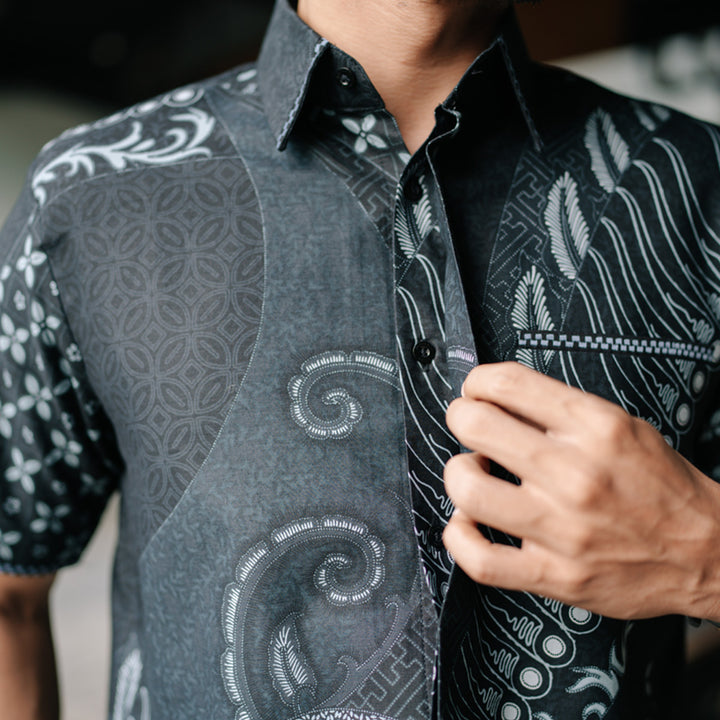 Hadinata Embroidery Batik Kemeja Pendek Vikran