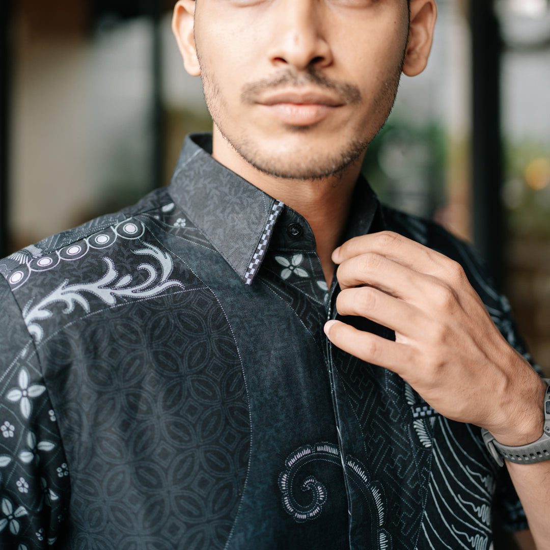 Hadinata Embroidery Batik Kemeja Pendek Vikran