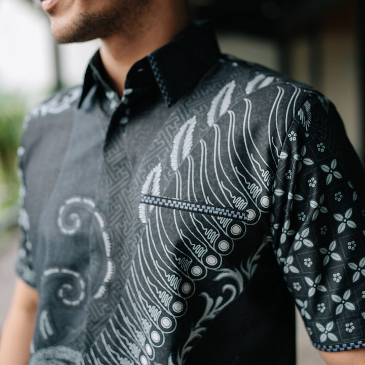 Hadinata Embroidery Batik Kemeja Pendek Vikran