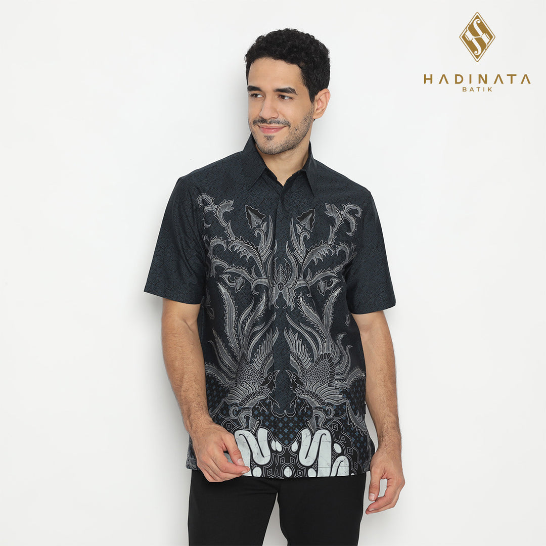 Hadinata Batik Pria Kemeja Pendek Slimfit Ranvir Ranita