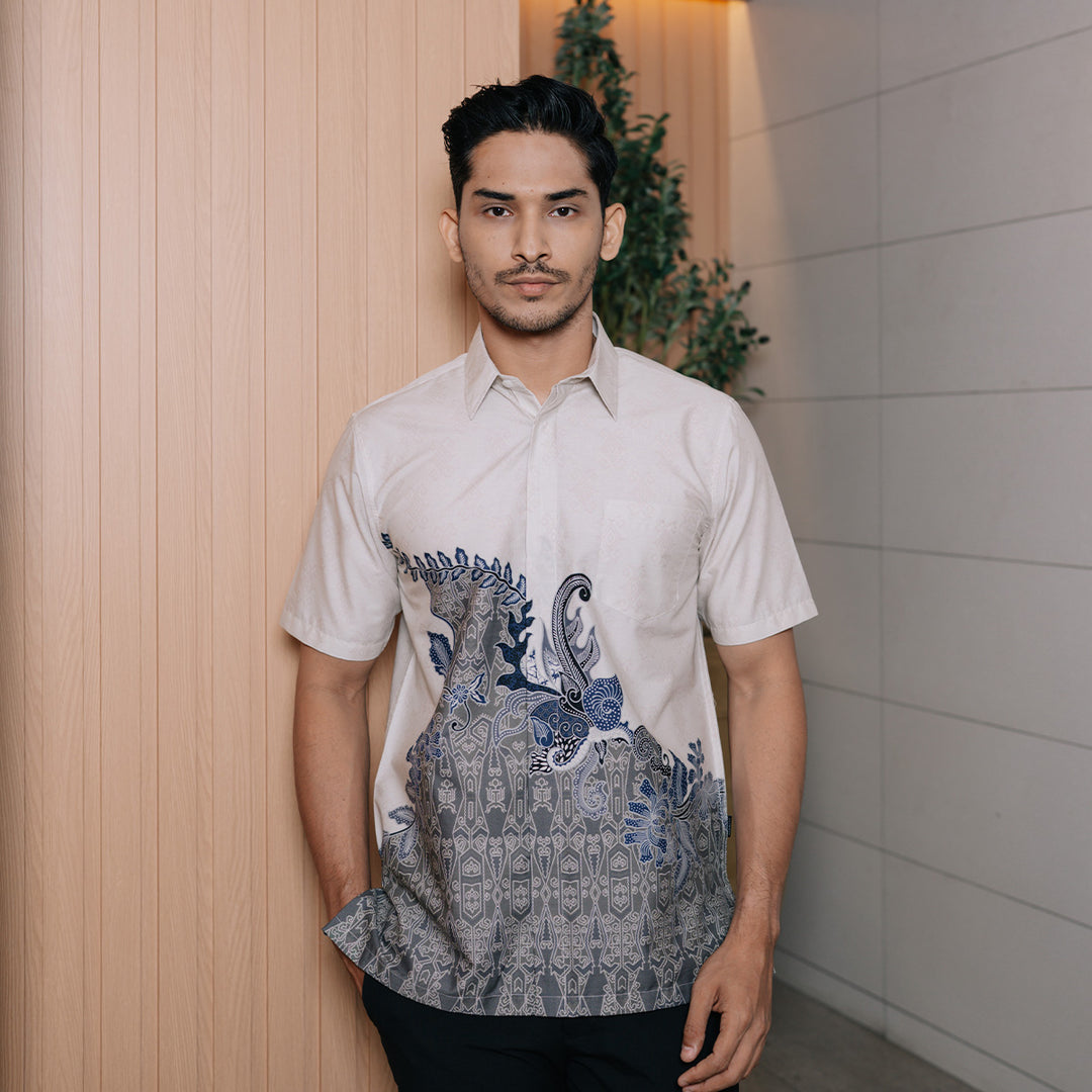 Hadinata Batik Premium Pria Kemeja Pendek Superfine Nirvana Namira