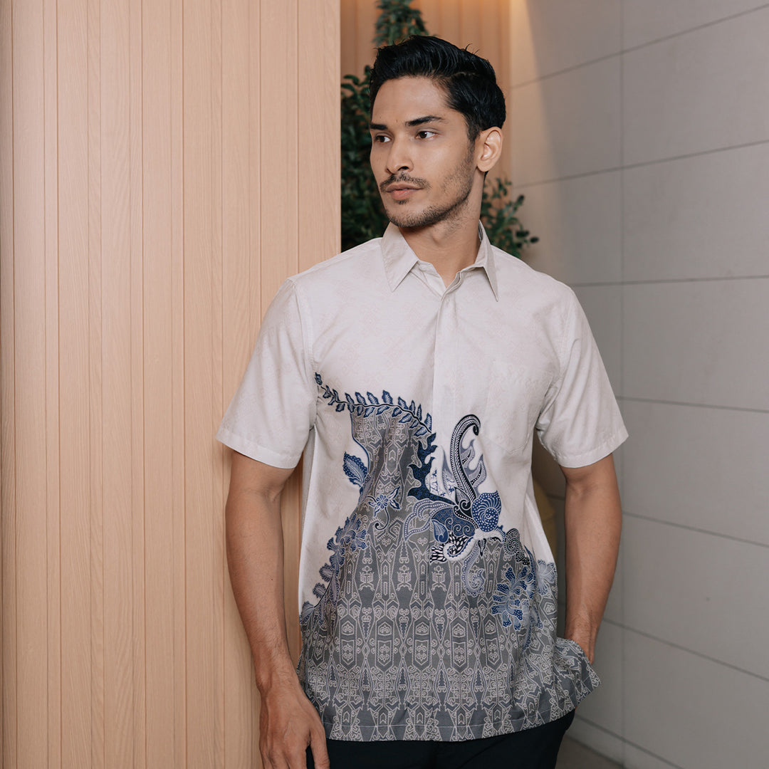 Hadinata Batik Premium Pria Kemeja Pendek Superfine Nirvana Namira
