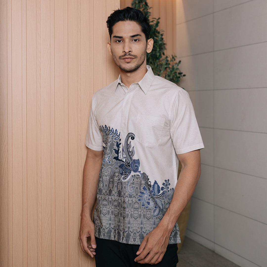 Hadinata Batik Premium Pria Kemeja Pendek Superfine Nirvana Namira