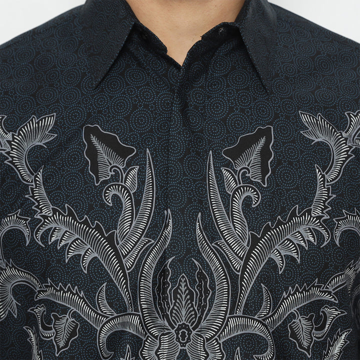 Hadinata Batik Pria Kemeja Pendek Slimfit Ranvir Ranita