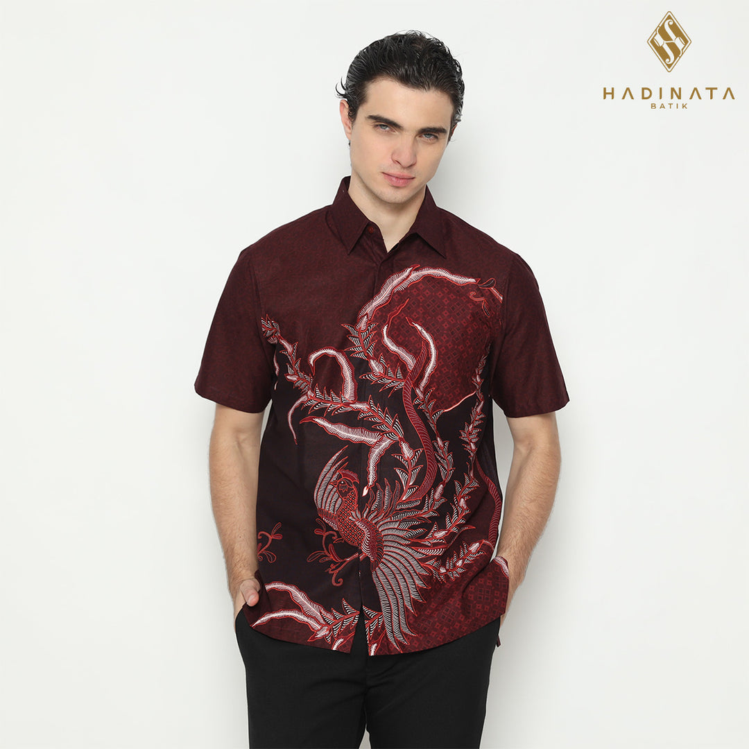 Hadinata Batik Pria Kemeja Pendek Genta Gyana