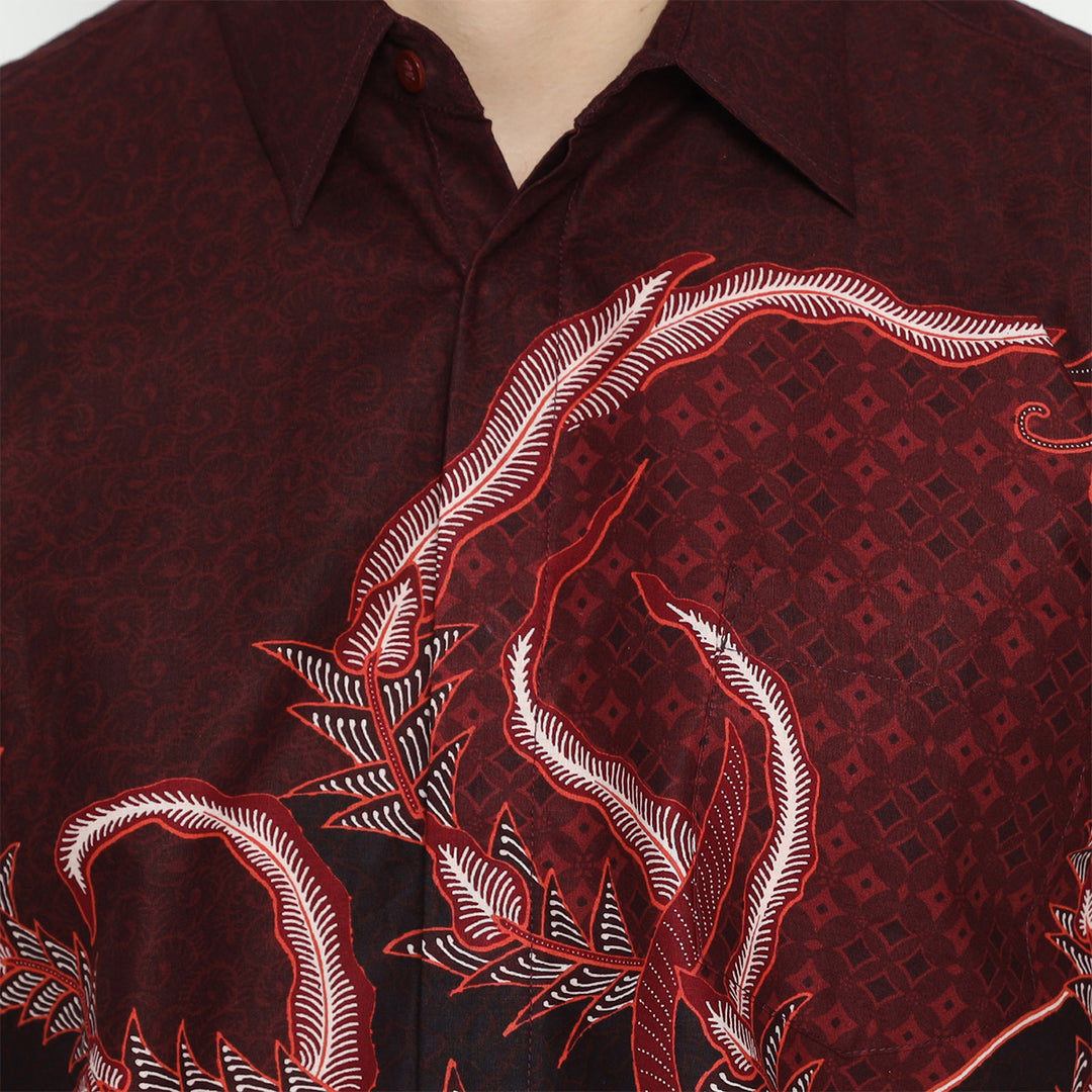 Hadinata Batik Pria Kemeja Pendek Genta Gyana
