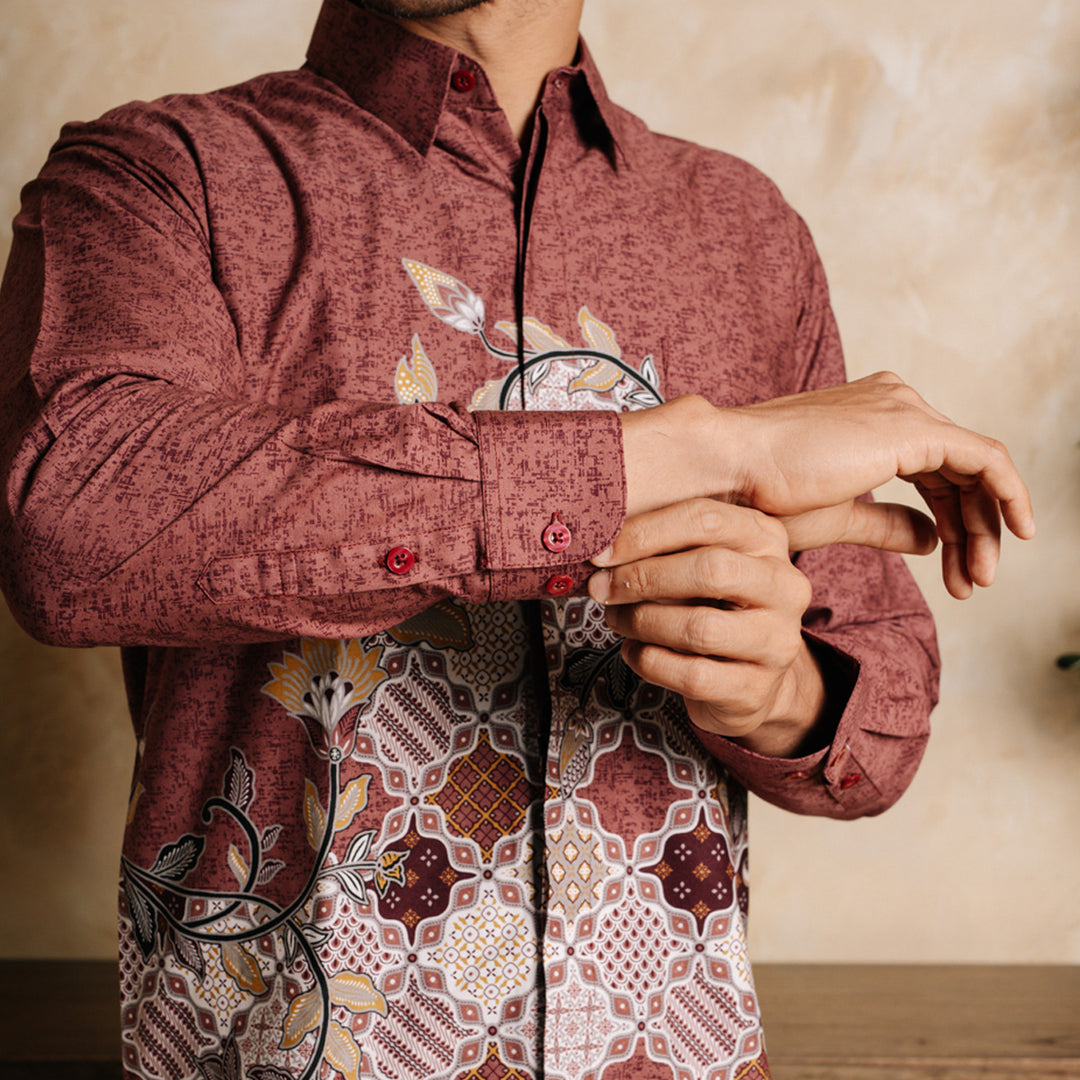 Hadinata Batik Kemeja Panjang Furing Superfine Dhines Dhinesha