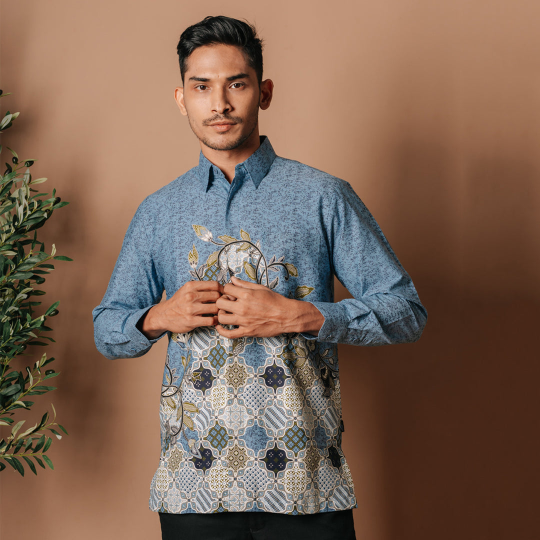 Hadinata Batik Kemeja Panjang Furing Superfine Bhalendra Bhiwanda