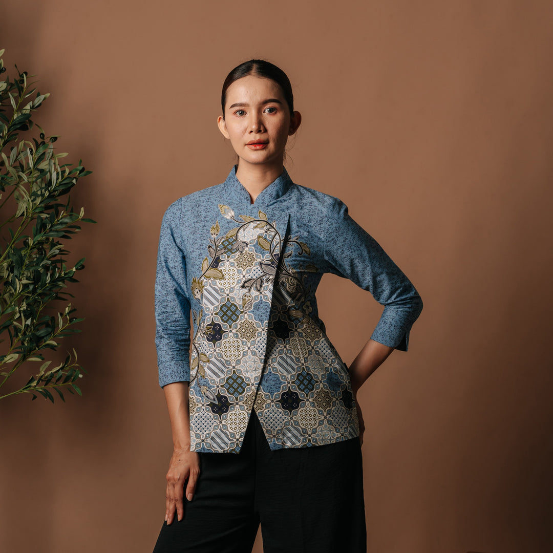 Hadinata Batik Wanita Superfine Blouse Bhiwanda Bhalendra