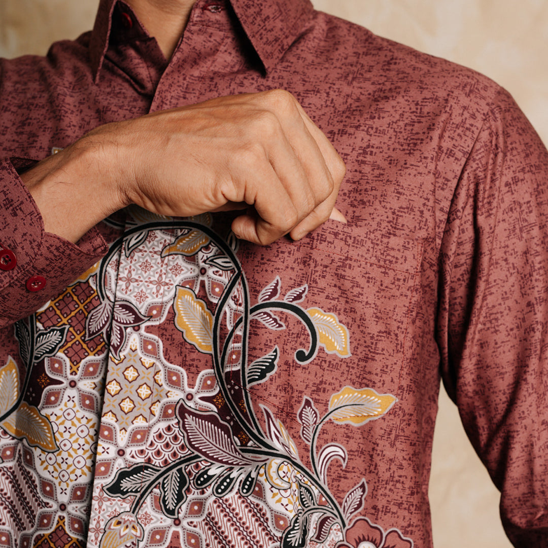 Hadinata Batik Kemeja Panjang Furing Superfine Dhines Dhinesha