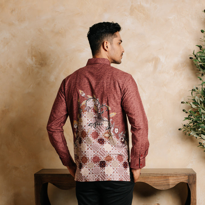 Hadinata Batik Kemeja Panjang Furing Superfine Dhines Dhinesha