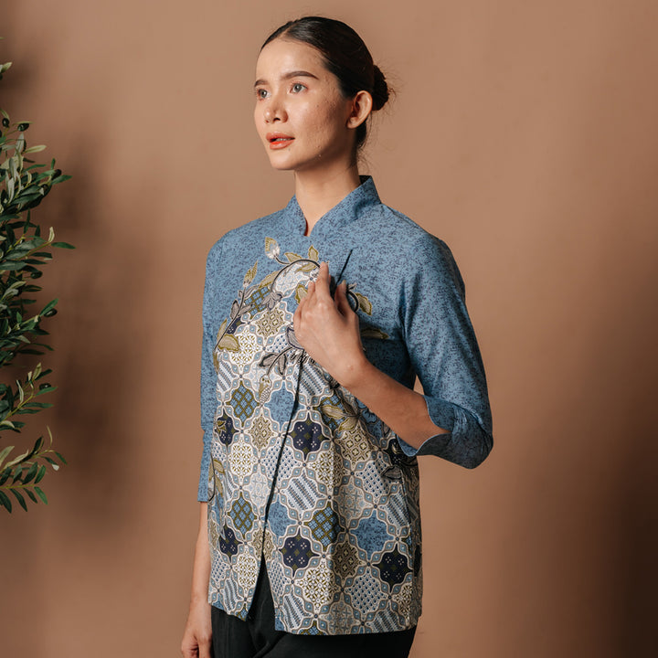 Hadinata Batik Wanita Superfine Blouse Bhiwanda Bhalendra